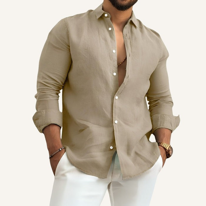 RIVIERA LINEN-FEEL RELAXED SHIRT