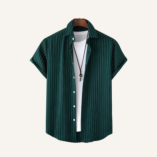 HARBORLINE PINSTRIPE SHORT-SLEEVE SHIRT