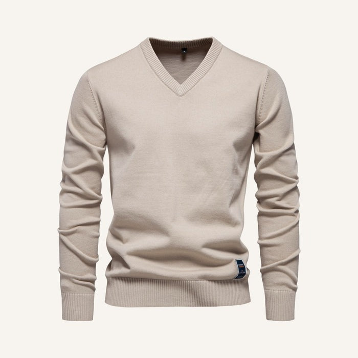 WELLESLEY CLASSIC V-NECK SWEATER